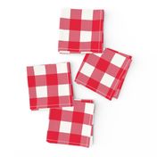 Gingham check red