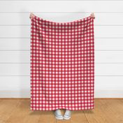 Gingham check red