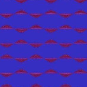 Berry Wavy Stripe Horizontal © Gingezel™