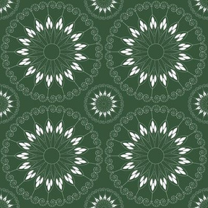 stylized flower pattern