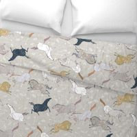 Wild Horses Damask (large)