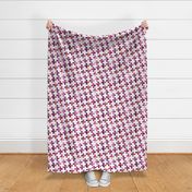  Floral Plus Pattern Cheater Quilt Wholecloth  