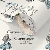 Alice in Wonderland Curiouser Blue