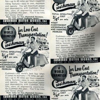 1952 Cushman Scooter Advertisement