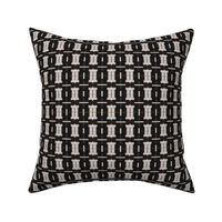 Black and Ivory Contemporary Deco Geometric © Gingezel™