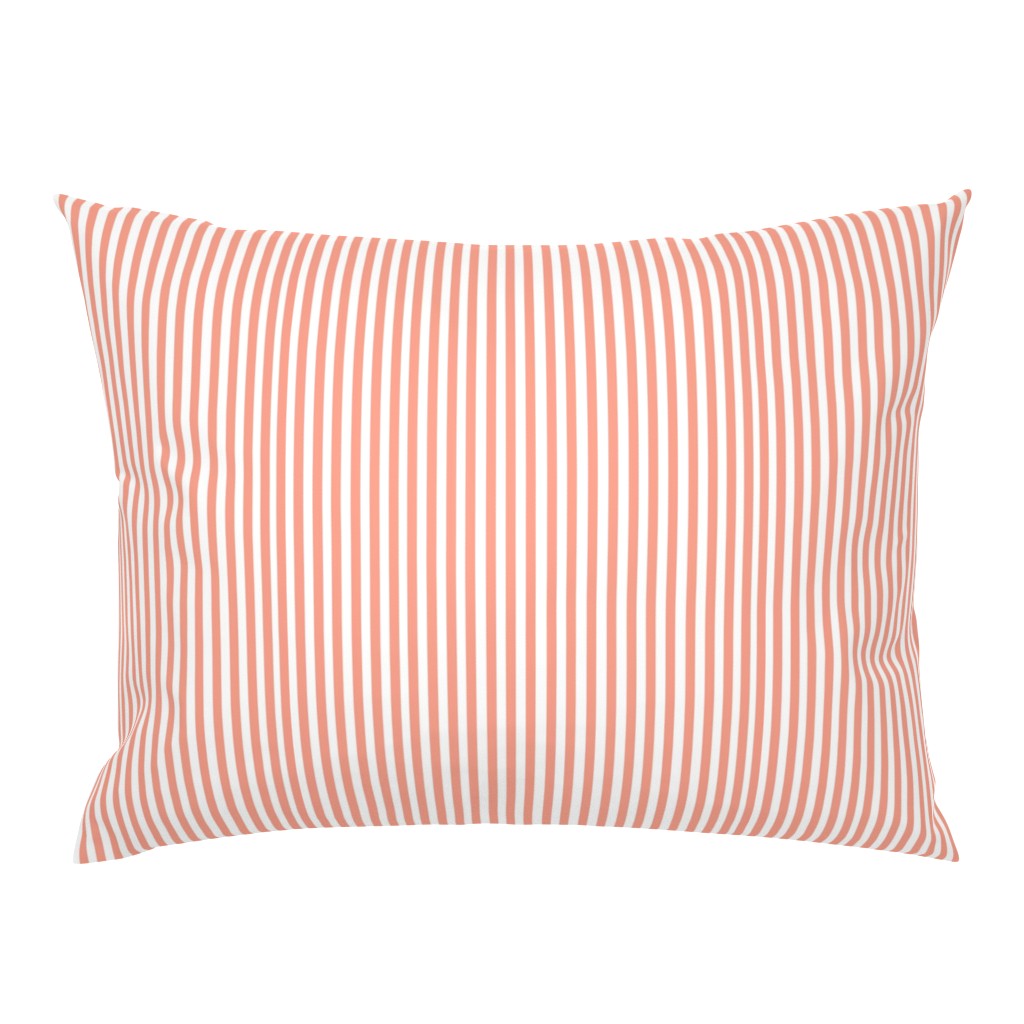 Perfectly Pinstripe in Coral // White 