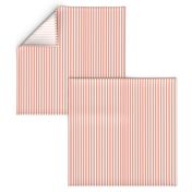 Perfectly Pinstripe in Coral // White 