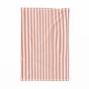 Perfectly Pinstripe in Coral // White 