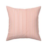 Perfectly Pinstripe in Coral // White 