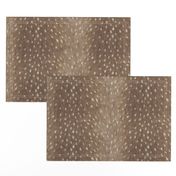 Soft Deer Hide Fabric and Wallpaper in Taupe