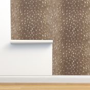 Soft Deer Hide Fabric and Wallpaper in Taupe