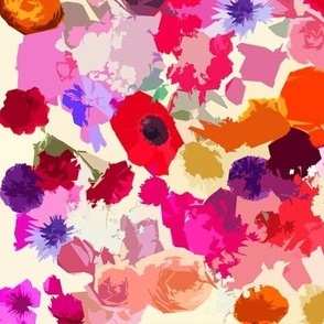 Colorful Abstracted Autumn Floral