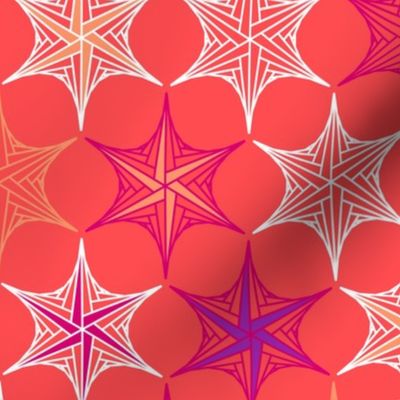 star parabola - coral - large