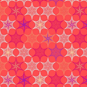 star parabola - coral - large