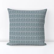 Dusty Blue Chevron