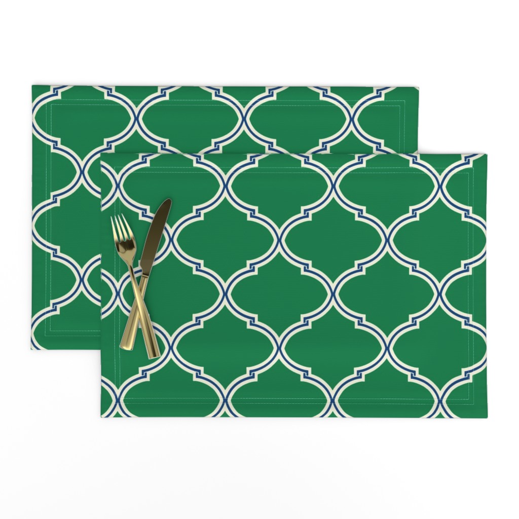 Lily Trellis in Preppy Green and Navy