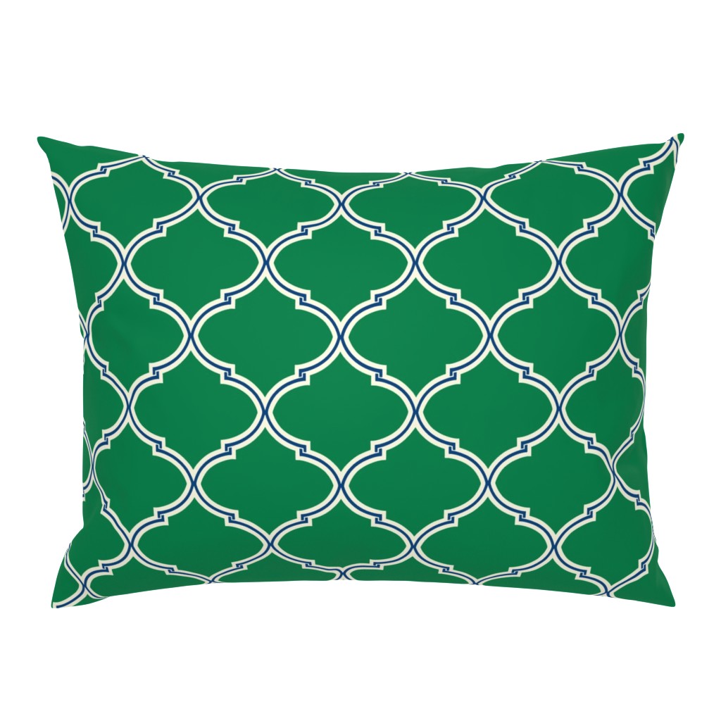 Lily Trellis in Preppy Green and Navy