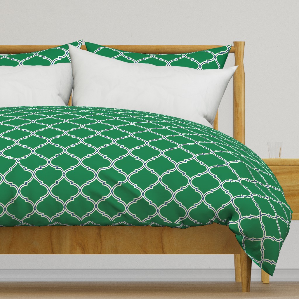 Lily Trellis in Preppy Green and Navy