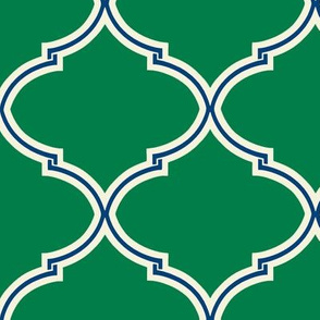 Lily Trellis in Preppy Green and Navy