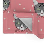 Polka Cats Pink