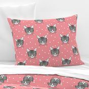 Polka Cats Pink