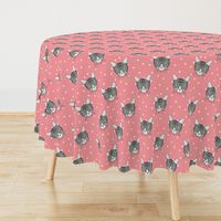 Polka Cats Pink