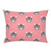 Polka Cats Pink