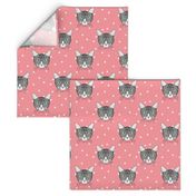 Polka Cats Pink