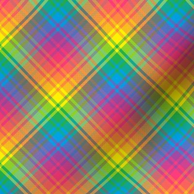 Rainbow Plaid 04