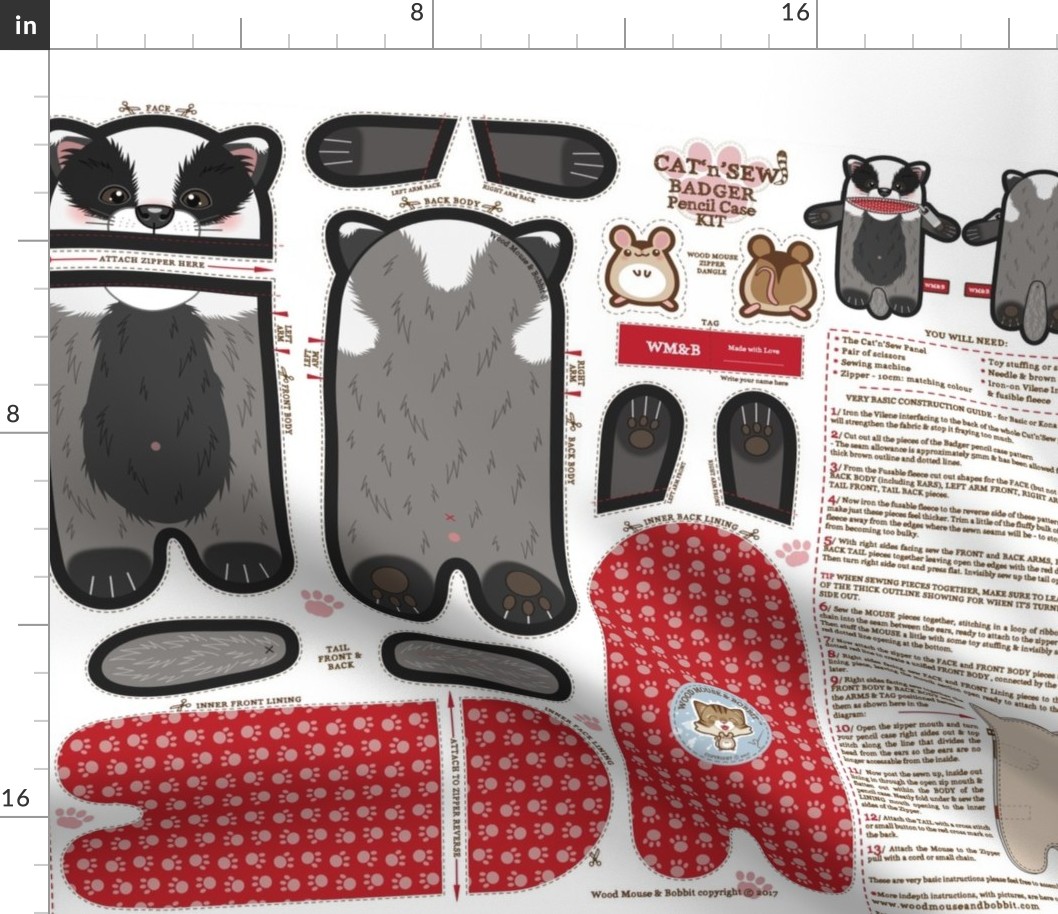 Badger Pencil Case