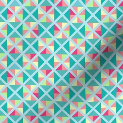 Sherbet-inspired geometric print