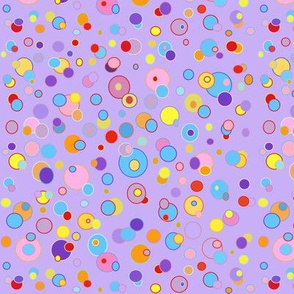 Purple Double Buble Dots, Mc Lion Collection by Rosanna Hope for Babybonbons