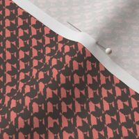 Ikat Houndstooth Hearts