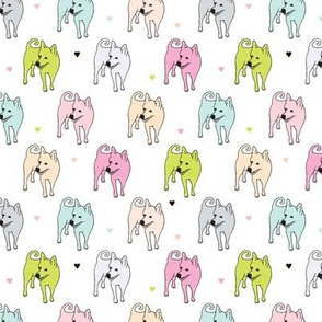 All dogs and puppy girls pastel pet print