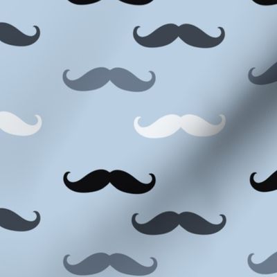 Blue Mustaches