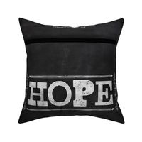 Hope Chalkboard DYI Pillow