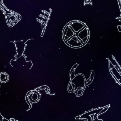 Skyrim Skills Constellations (Large Scale)