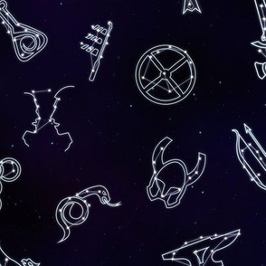 Skyrim Skills Constellations (Large Scale)