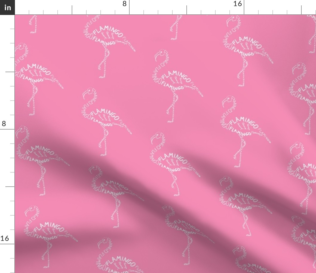 Flamingo Calligram