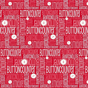 Personalised Name Fabric - Red Buttons