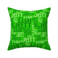 Personalised Name Fabric - Greens