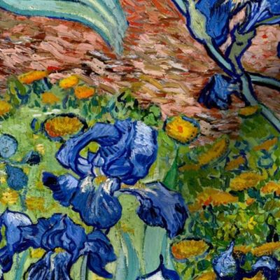 Van Gogh: Irises widthwise repeat