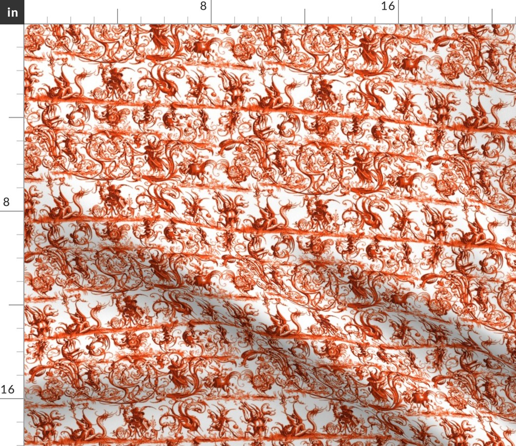 Most Wonderful and Strange Toile ~ Halloween Bright