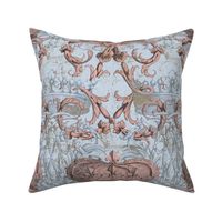 Crown Damask ~ Le Dauphin II ~ Gilt and Silvered