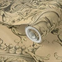 Crown Damask ~ Parchment