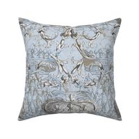 Crown Damask ~ Le Dauphin ~ Gilt and Silvered