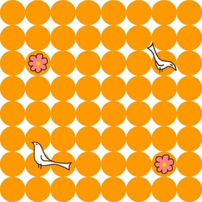 Orange Merriweather Dots