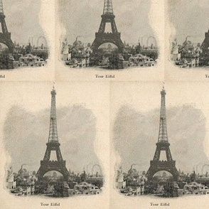 Vintage Paris Eiffel Tower