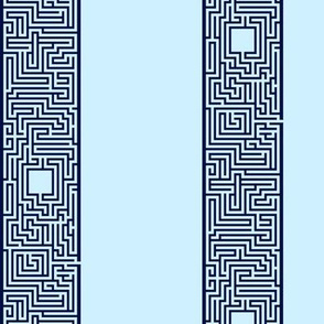 Maze Stripe - Blue