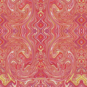 Swirly Pinky Boho Abstract Pattern